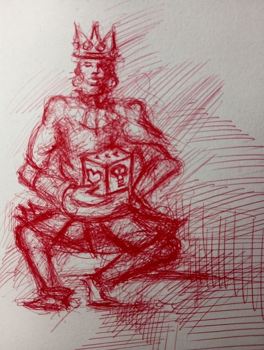 Rough illustration for William Shakespeare's 